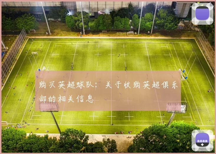 购买英超球队：关于收购英超俱乐部的相关信息