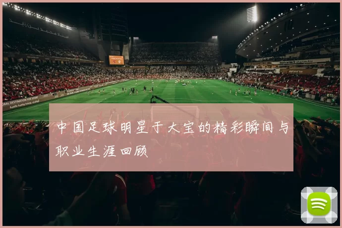 中国足球明星于大宝的精彩瞬间与职业生涯回顾